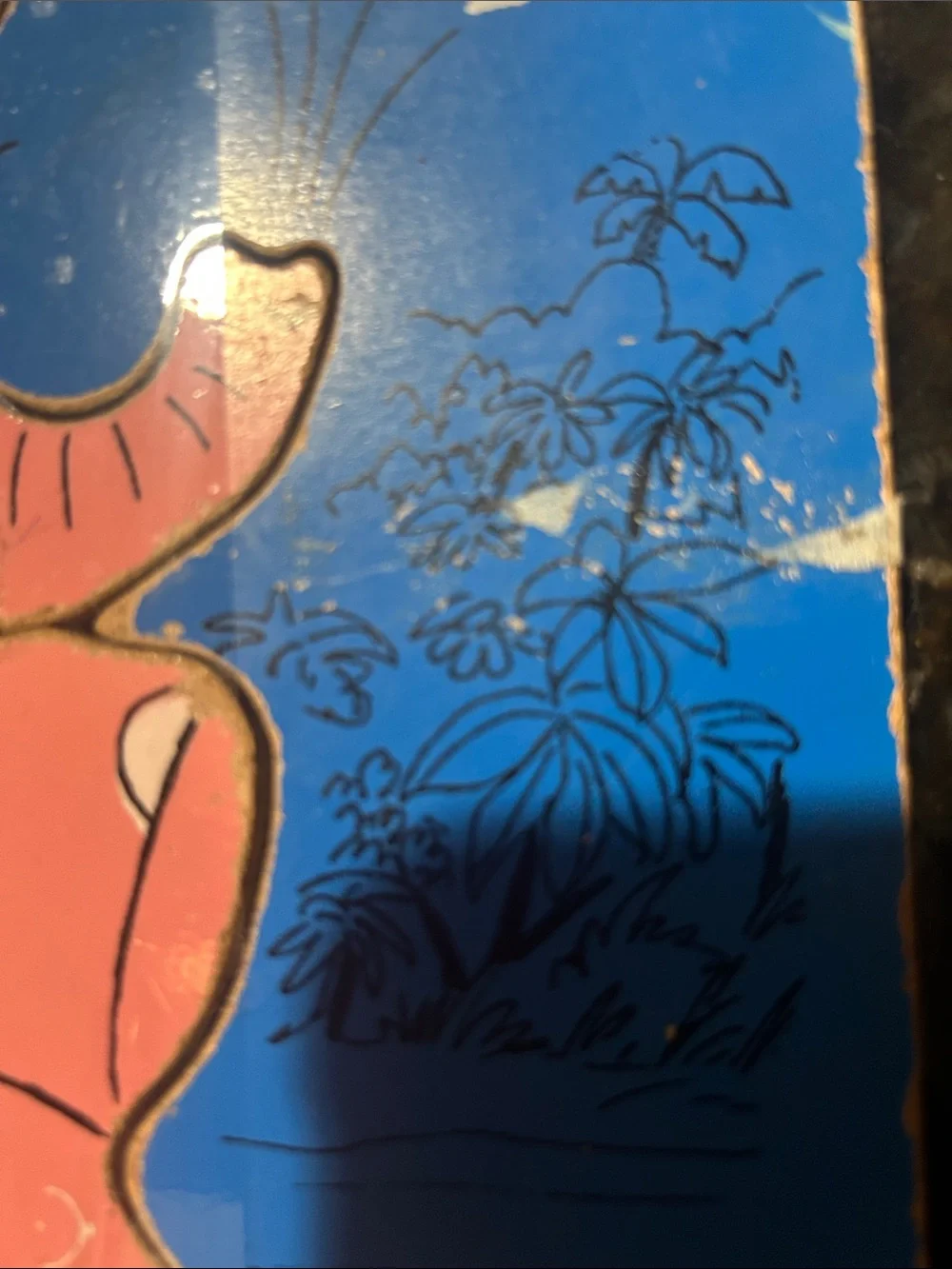 vintage playskool Pink Elephant Kids Wooden Puzzle - Pink